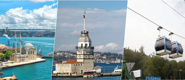 حزمة اسطنبول المميزة: جولة في مضيق البسفور، جولة بالحافلة، القرن الذهبي، التلفريك، مع مرشد وتذكرة